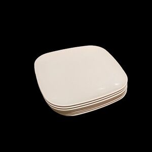 Brook park modern 9 3/4” melamine pink plates set of 6